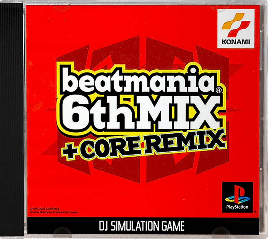 Beatmania 6th Mix + Core Remix box art for Playstation